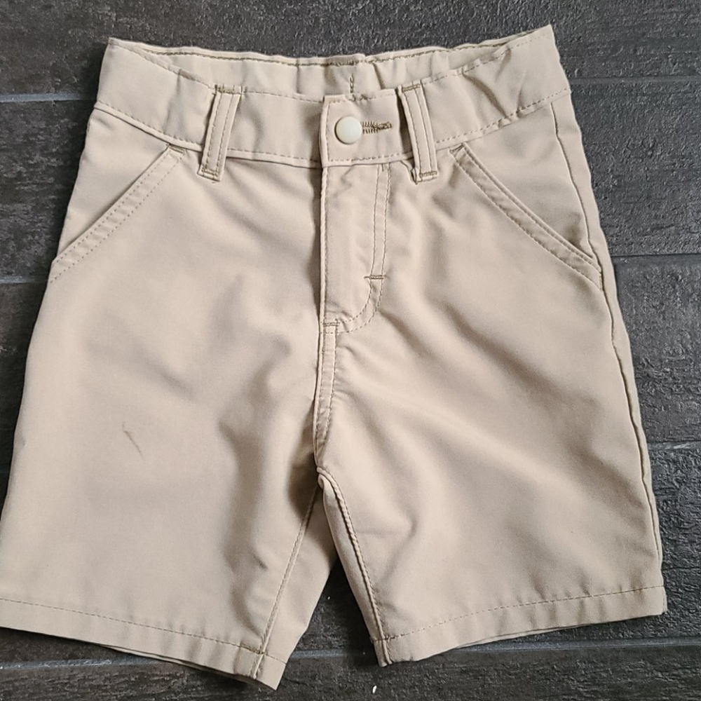 Toddler Khaki Short Pockets w/Button & Zipper